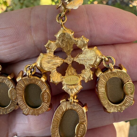 STUNNING VINTAGE GERARD YOSCA CHANDELIER EARRINGS - Picture 5 of 5